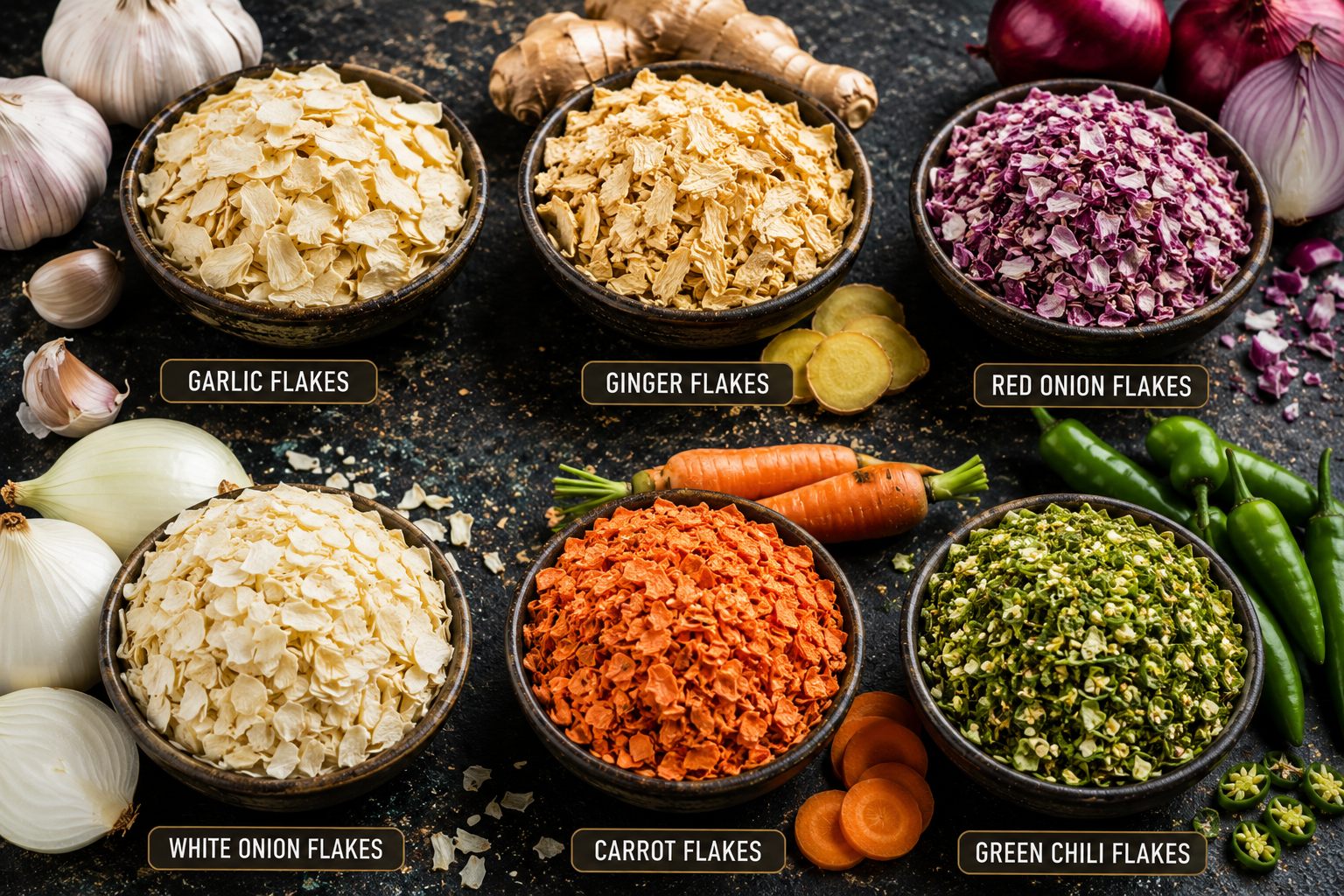 Dehydrated Vegetable Flakes